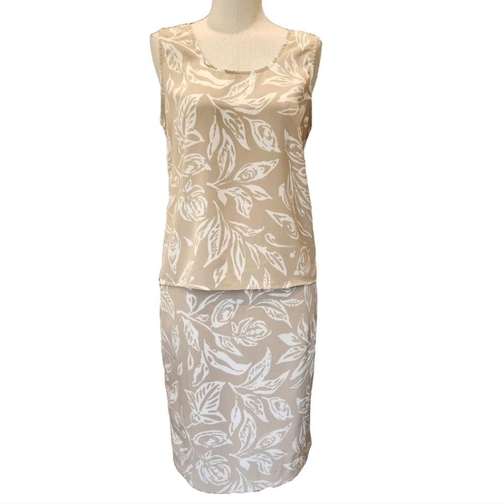 KASPER A.S.L. 2PC SKIRT/TANK DRESS